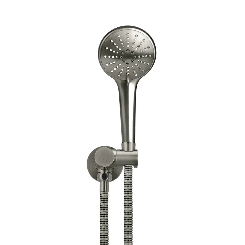 Meir Round Shower On Swivel Bracket - Gunmetal