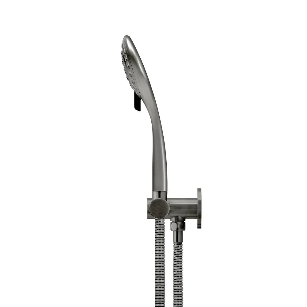 Meir Round Shower On Swivel Bracket - Gunmetal