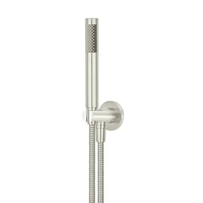 Meir Round Hand Shower On Fixed Bracket - Brushed Nickel