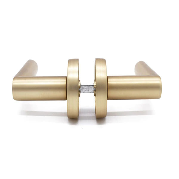 Manovella Passage Door Handle - Fairhaven - Satin Brass