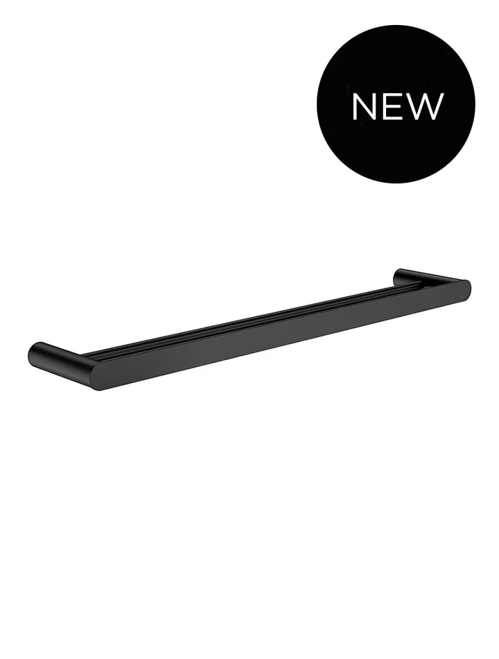 Meir Curvaé Double Towel Rail - Matte Black