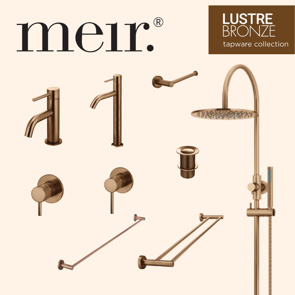Meir Bathroom Package Tapware Shower Accessories - Lustre Bronze