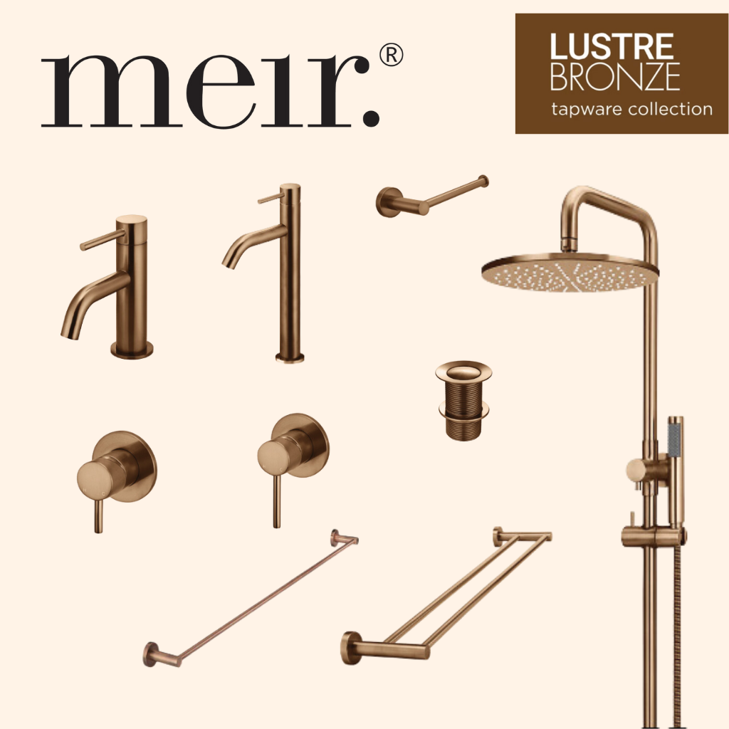 Meir Bathroom Package Tapware Shower Accessories - Lustre Bronze