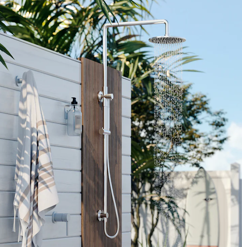 Meir Outdoor Combination Shower Rail - Stainless Steel 316