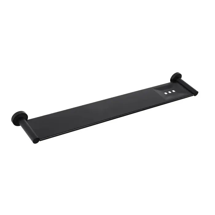 Meir Round Bathroom Shelf - Matte Black