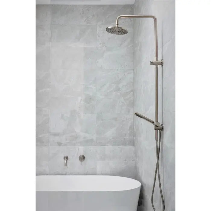 Meir Round Combination Shower Rail and Hand Shower - Champagne Rose Gold