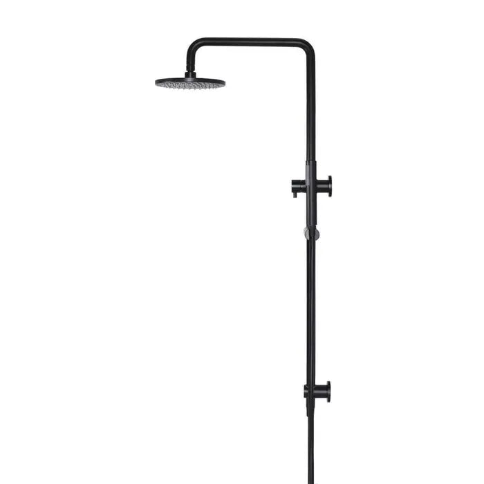 Meir Round Combination Shower Rail and Hand Shower - Matte Black