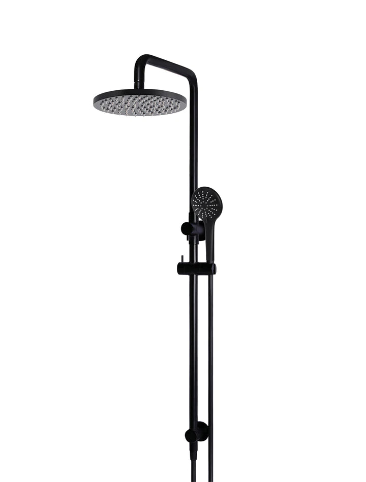 Meir Round Combination Shower Rail and Hand Shower - Matte Black