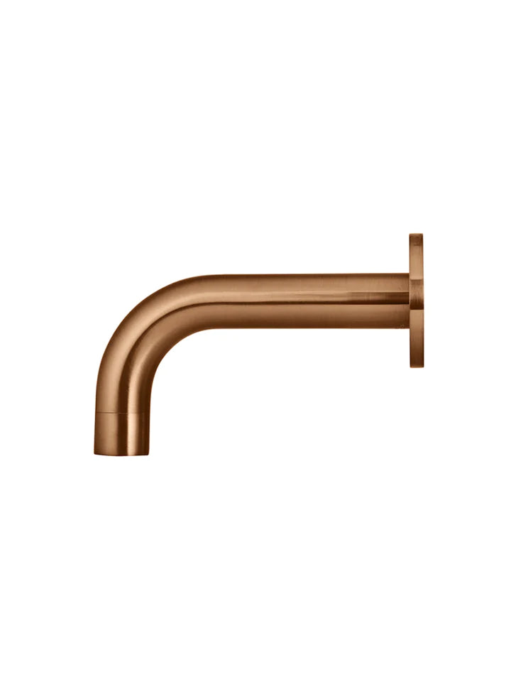 Meir Round Curved Spout - Lustre Bronze