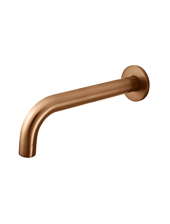 Meir Round Curved Spout - Lustre Bronze
