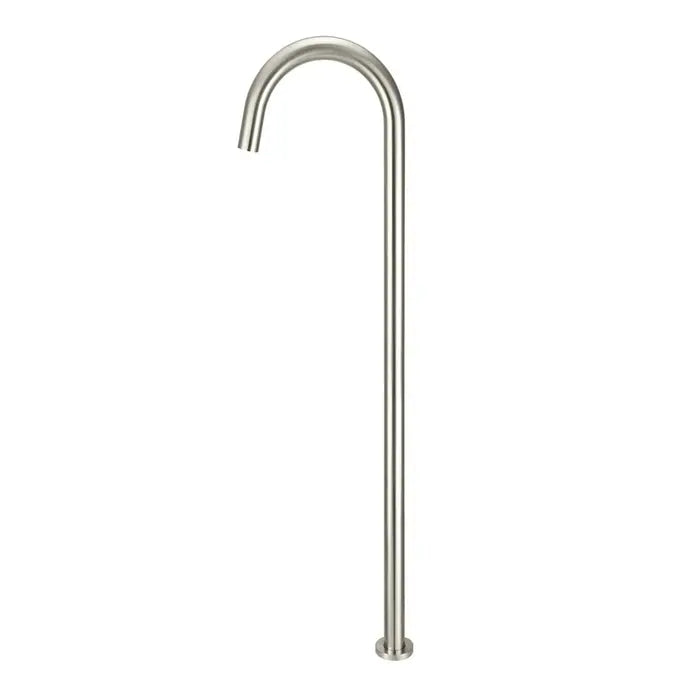 Meir Round Freestanding Bath Spout - Brushed Nickel