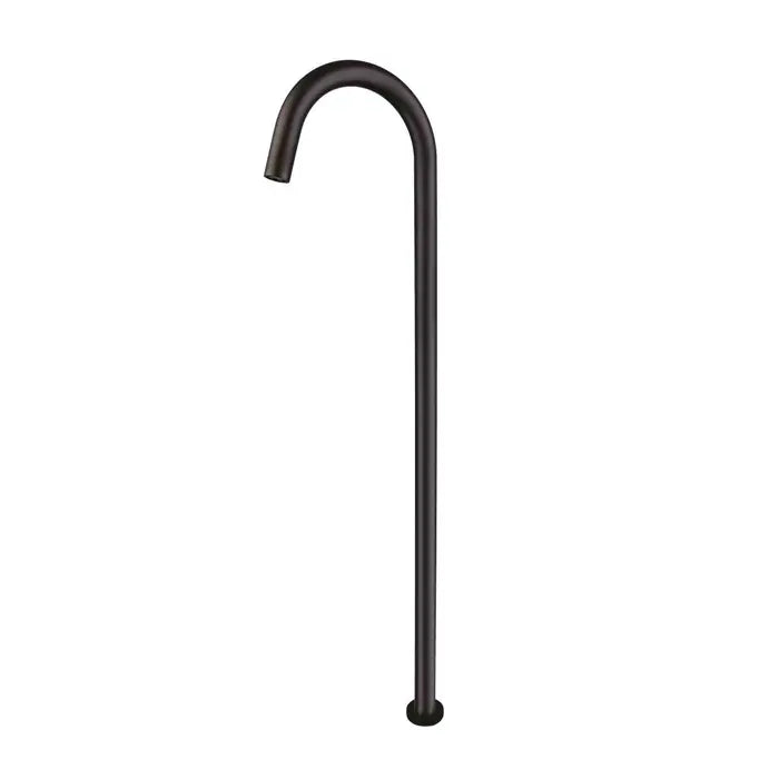 Meir Round Freestanding Bath Spout - Matte Black