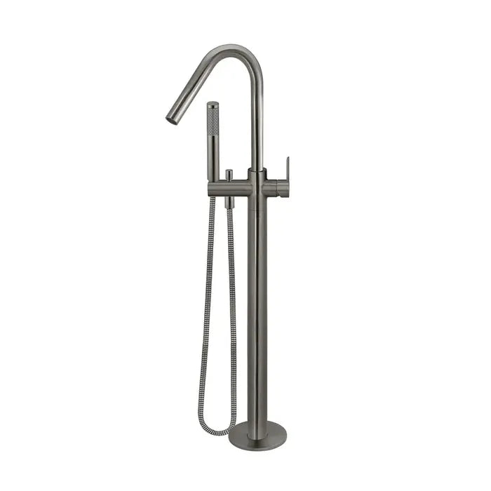 Meir Round Freestanding Bath Spout Plus Hand Shower - Shadow