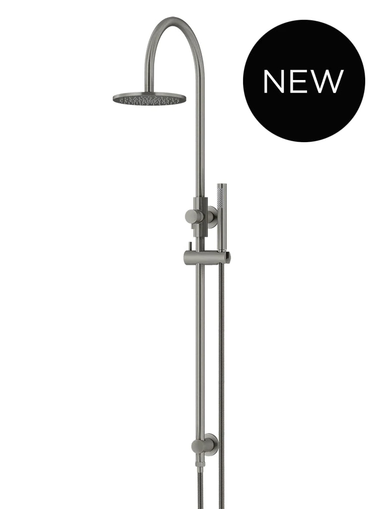 Meir Round Gooseneck Combination Shower Set - Gunmetal