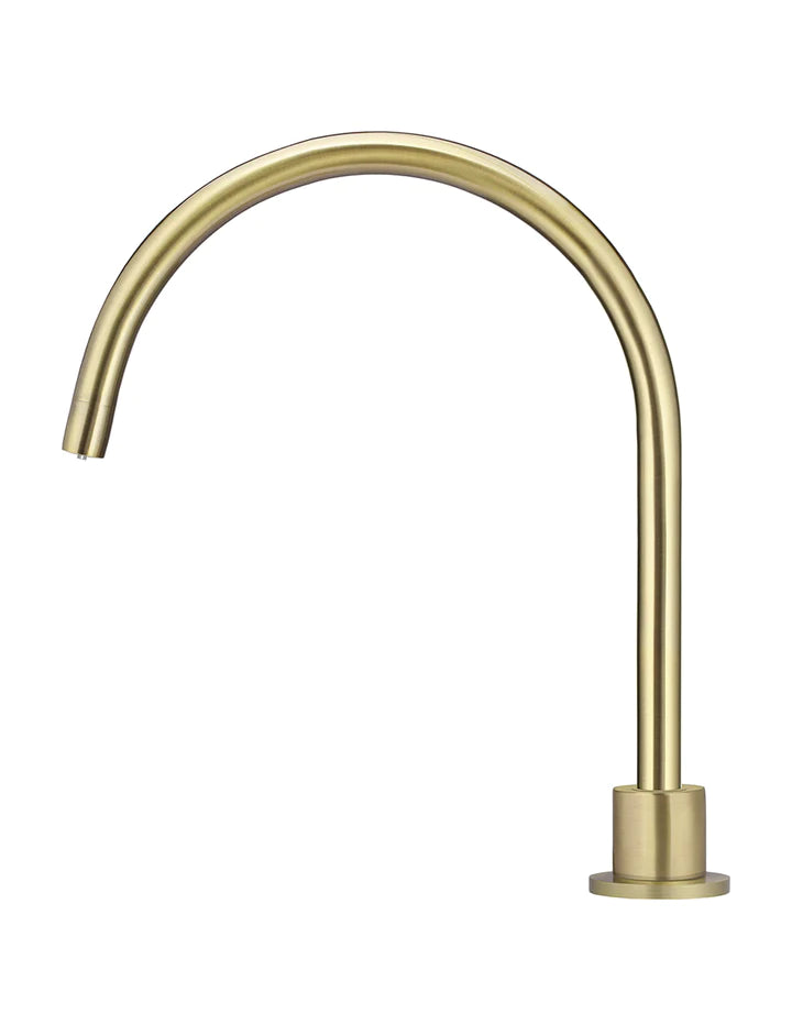Meir Round Gooseneck High-Rise Swivel Hob Spout - Tiger Bronze