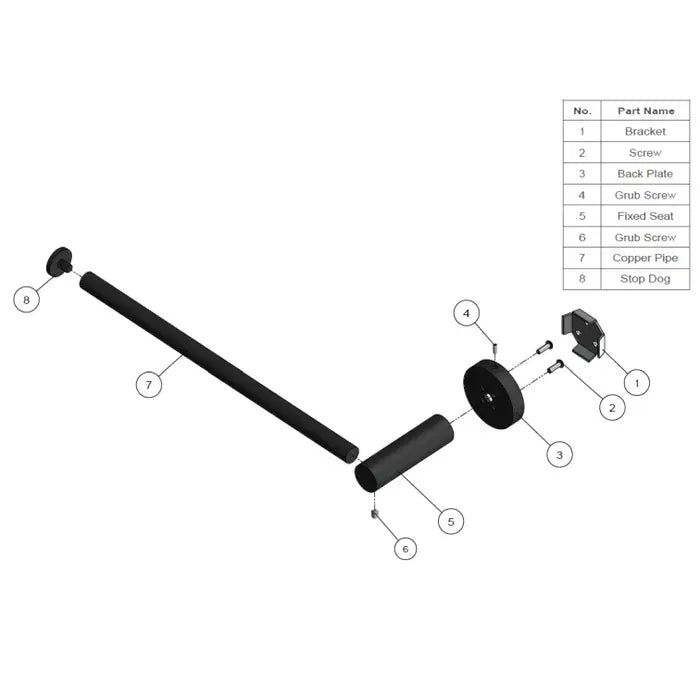 Meir Round Guest Towel Rail - Chrome