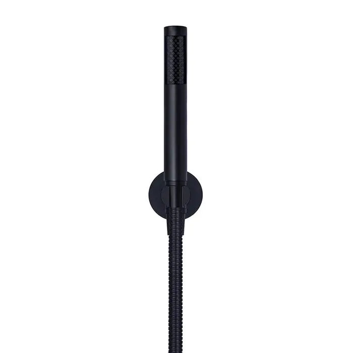 Meir Round Hand Shower On Fixed Bracket - Matte Black