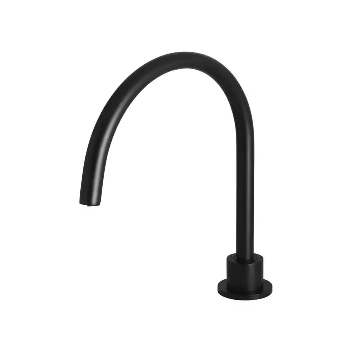 Meir Round Gooseneck High Rise Swivel Hob Spout - Matte Black