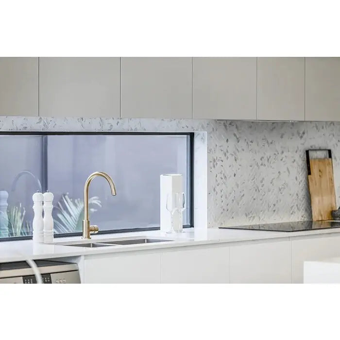 Meir Round Kitchen Mixer Tap - Brushed Nickel