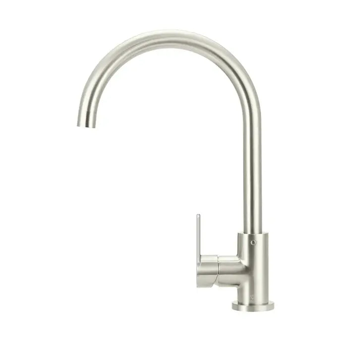 Meir Round Kitchen Mixer Tap - Brushed Nickel