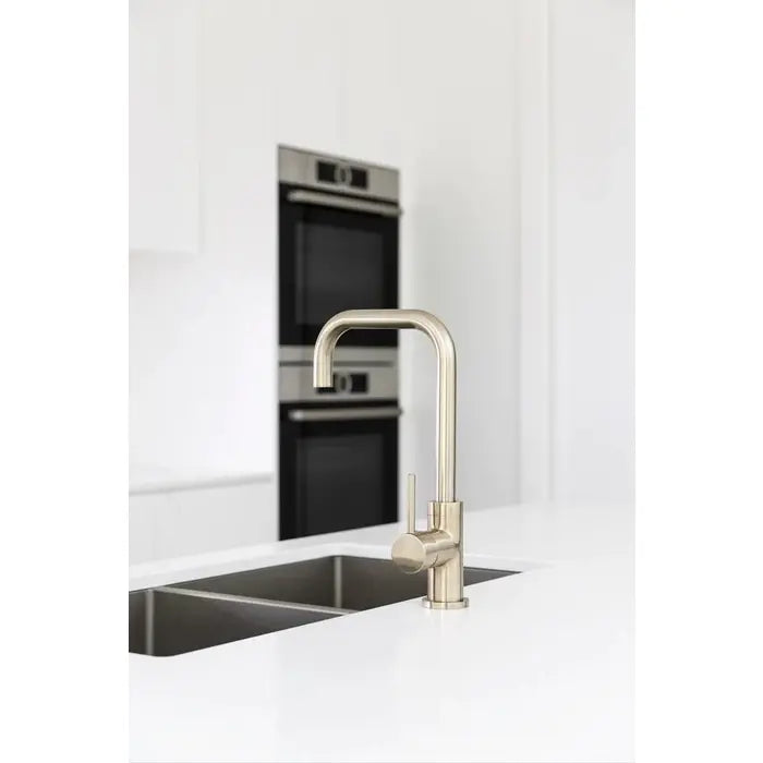Meir Round Kitchen Mixer Tap - Brushed Nickel