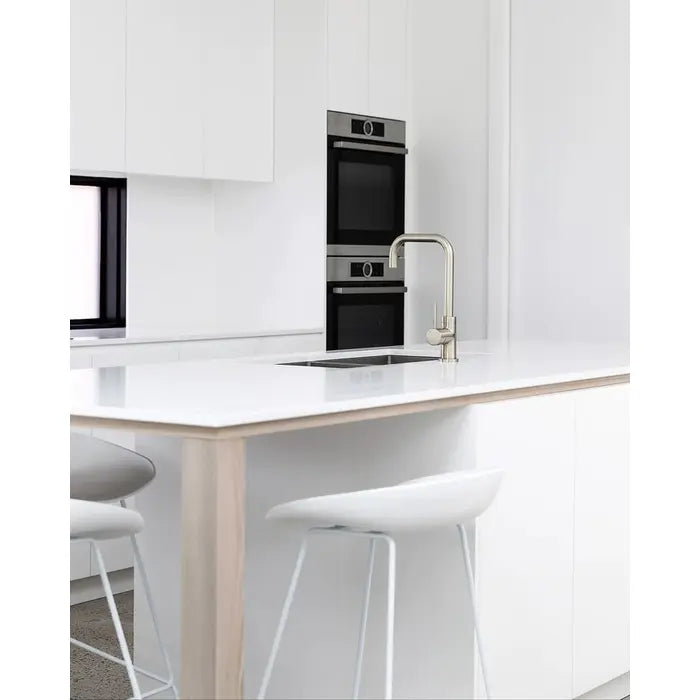 Meir Round Kitchen Mixer Tap - Brushed Nickel