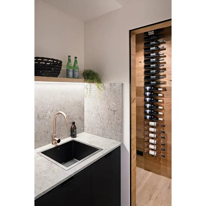 Meir Round Kitchen Mixer Tap - Champagne Rose Gold