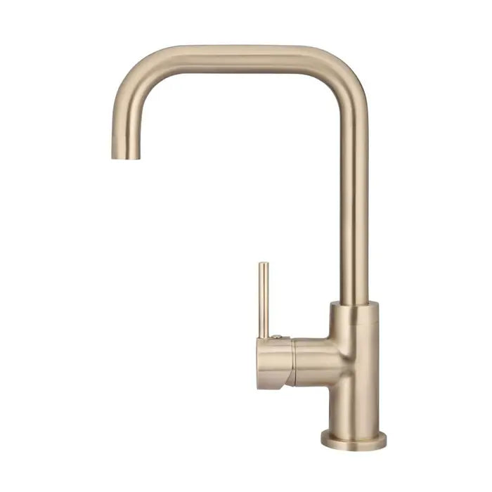 Meir Round Kitchen Mixer Tap - Champagne Rose Gold