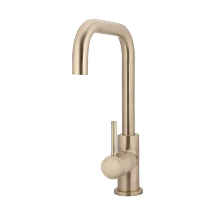Meir Round Kitchen Mixer Tap - Champagne Rose Gold