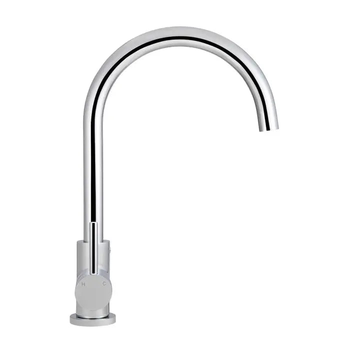 Meir Round Kitchen Mixer Tap - Chrome