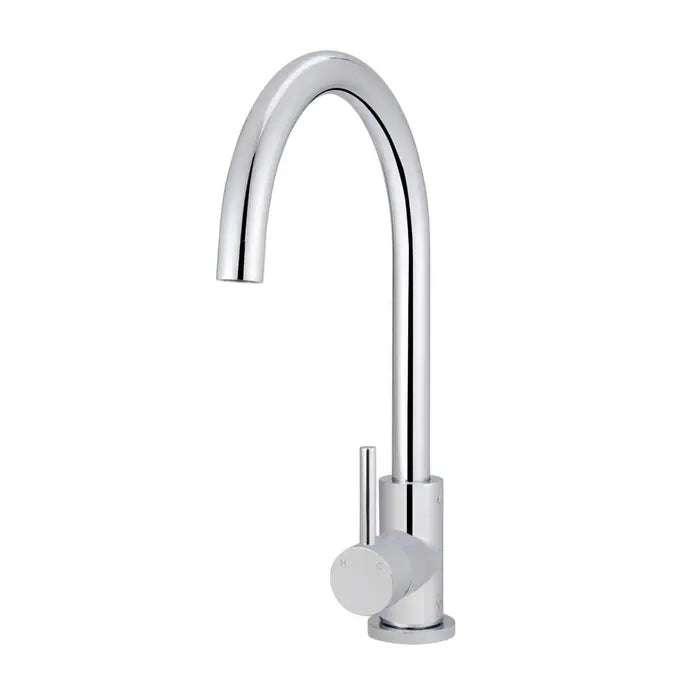 Meir Round Kitchen Mixer Tap - Chrome
