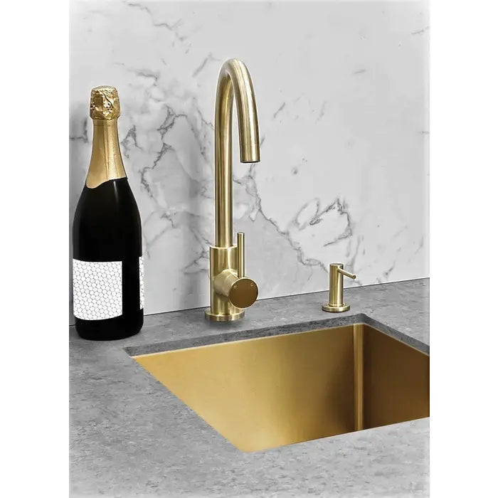 Meir Round Kitchen Mixer Tap - Tiger Bronze