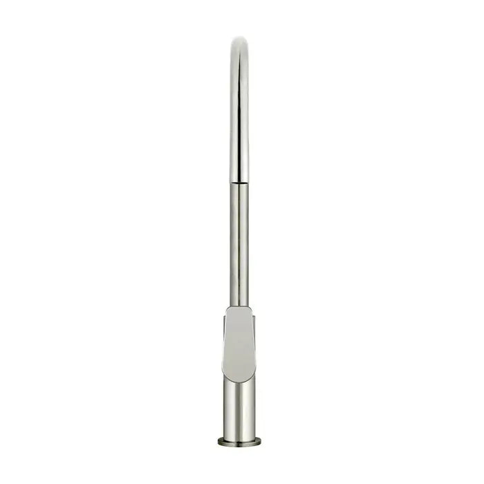 Meir Round Piccola Pull Out Kitchen Mixer Tap - Brushed Nickel
