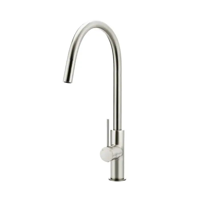 Meir Round Piccola Pull Out Kitchen Mixer Tap - Brushed Nickel