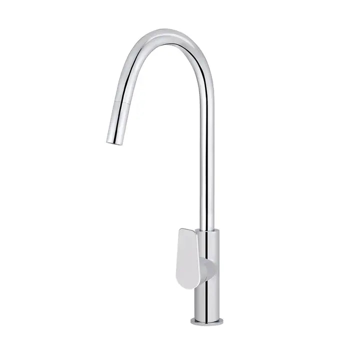 Meir Round Piccola Pull Out Kitchen Mixer Tap - Chrome