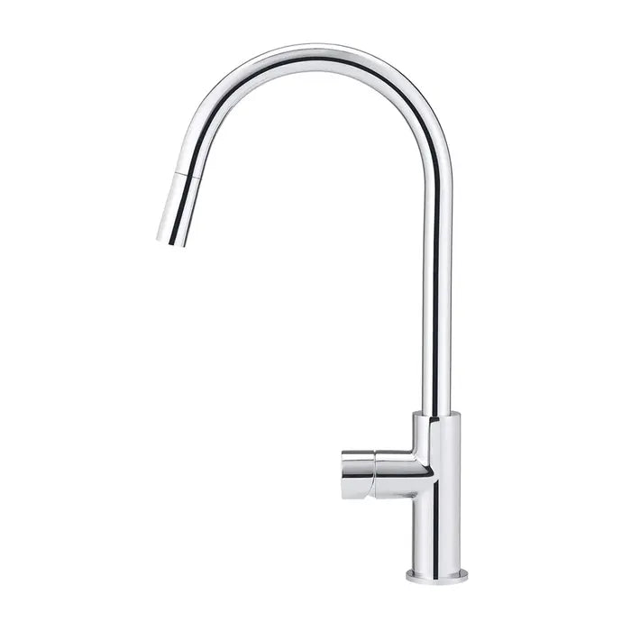Meir Round Piccola Pull Out Kitchen Mixer Tap - Chrome