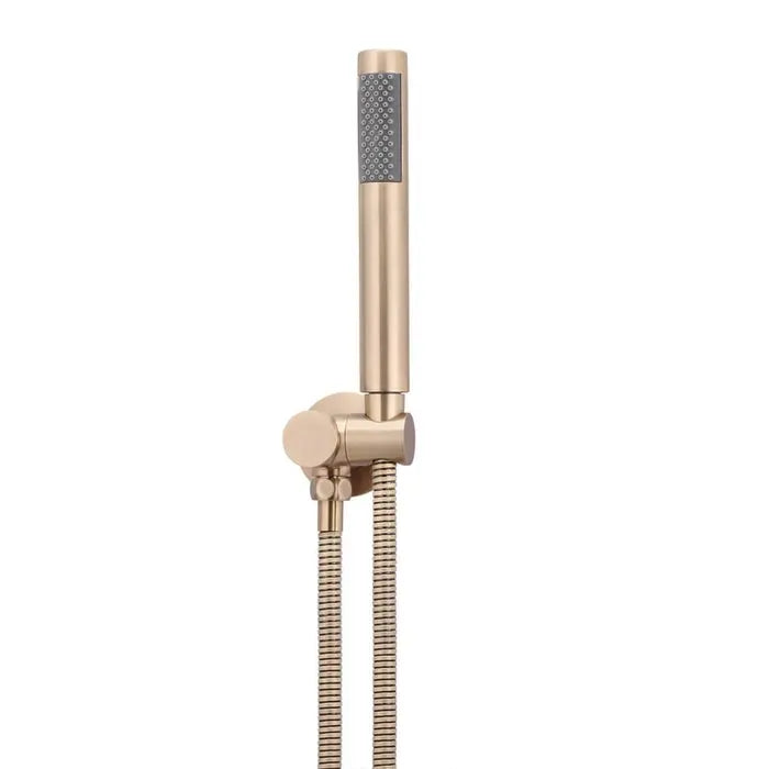 Meir Round Shower On Bracket - Champagne Rose Gold