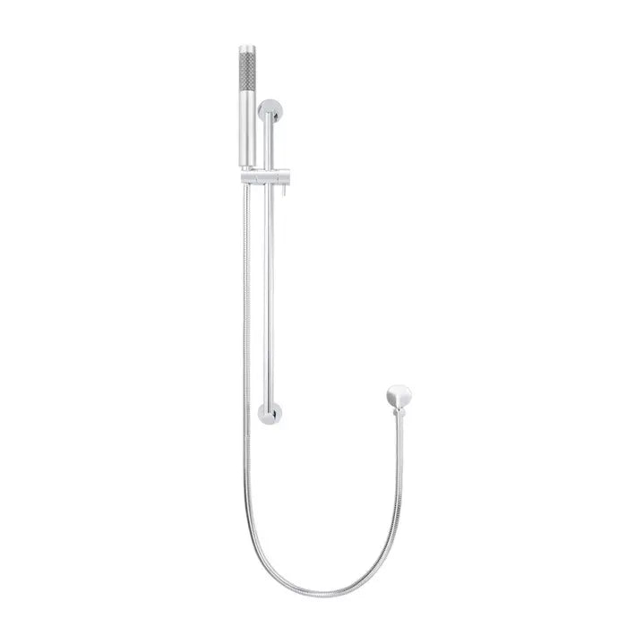 Meir Round Shower On Rail Column - Chrome