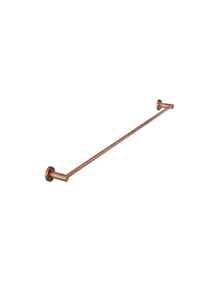 Meir Round Single Towel Rail - Lustre Bronze