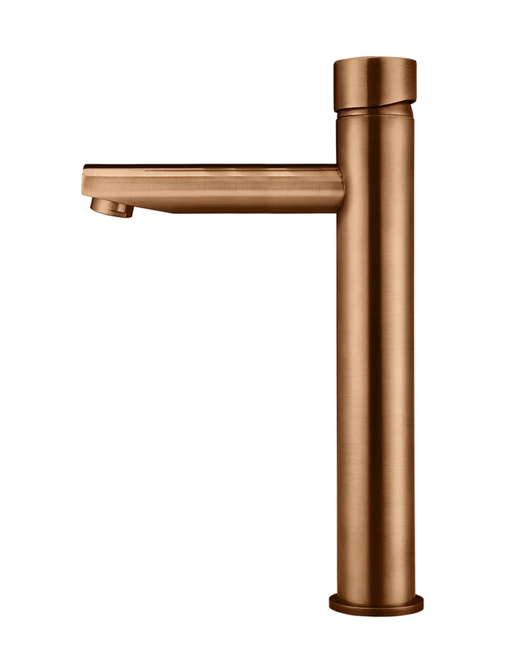Meir Round Tall Basin Mixer - Lustre Bronze