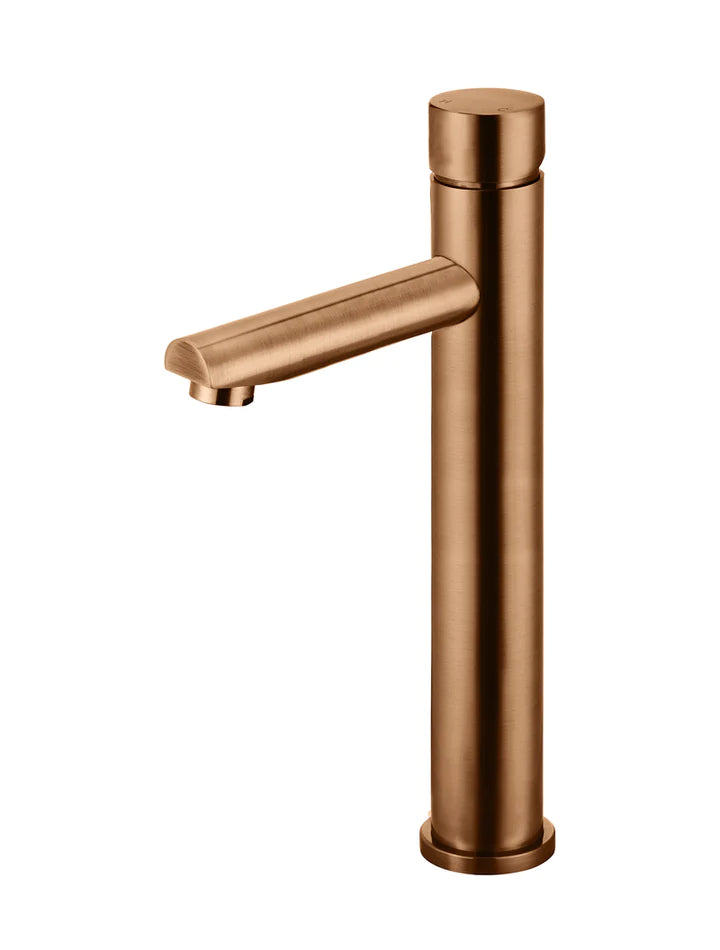 Meir Round Tall Basin Mixer - Lustre Bronze
