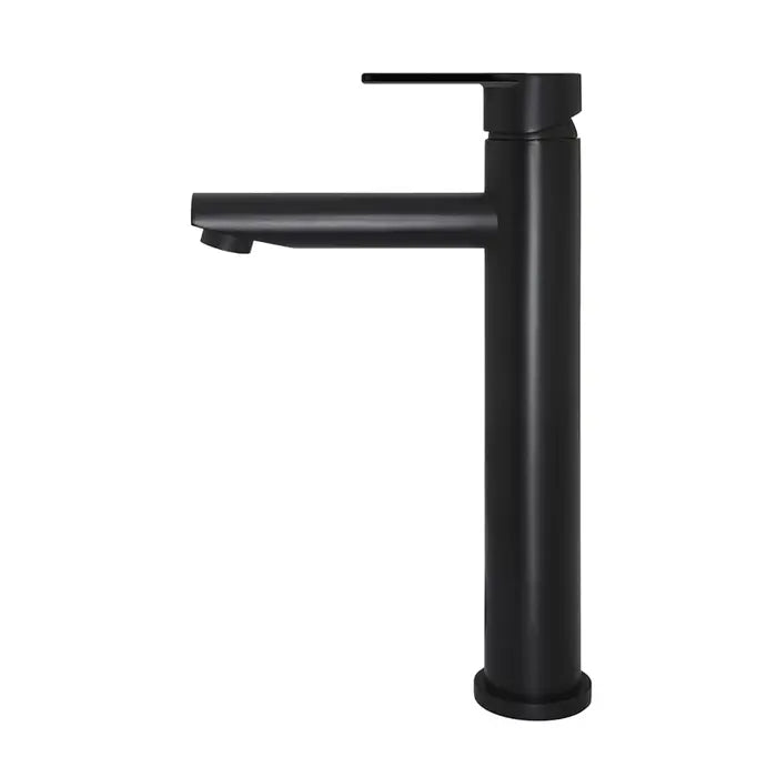 Meir Round Tall Basin Mixer - Matte Black