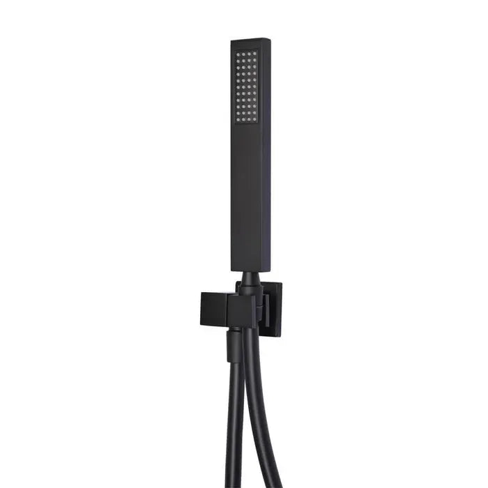 Meir Square Shower On Bracket - Matte Black