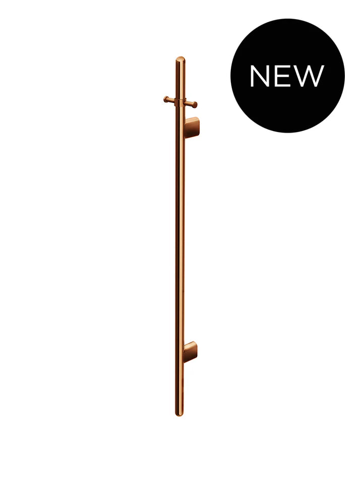 Meir Vertical Heated Towel Rail - Lustre Bronze