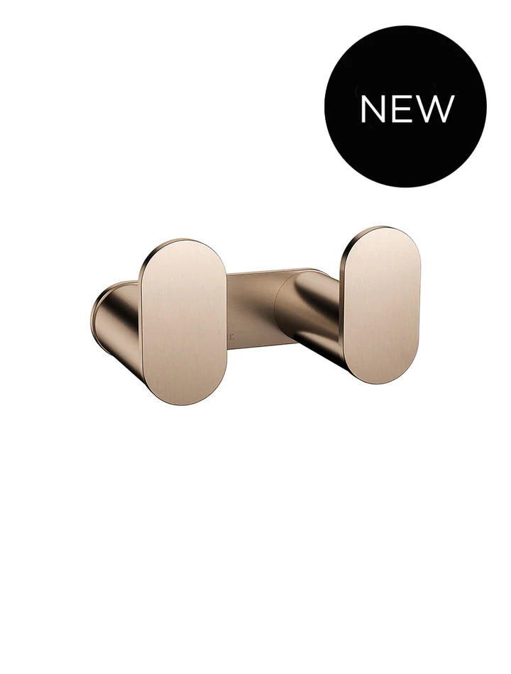 Meir Curvaé Double Robe Hook - Champagne