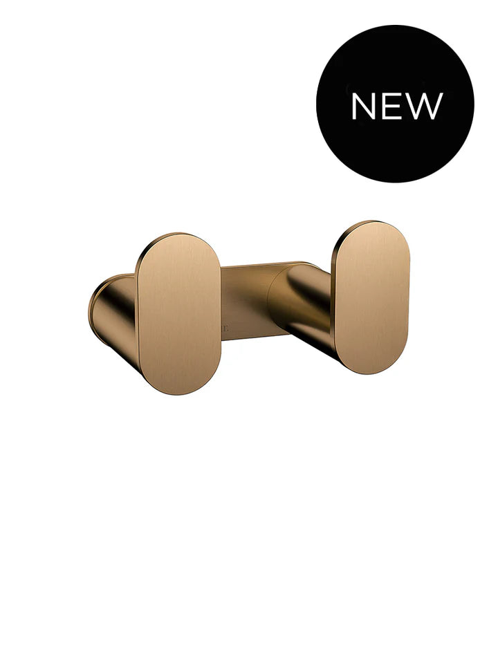 Meir Curvaé Double Robe Hook - Lustre Bronze