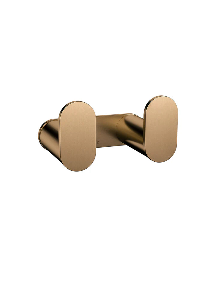 Meir Curvaé Double Robe Hook - Lustre Bronze
