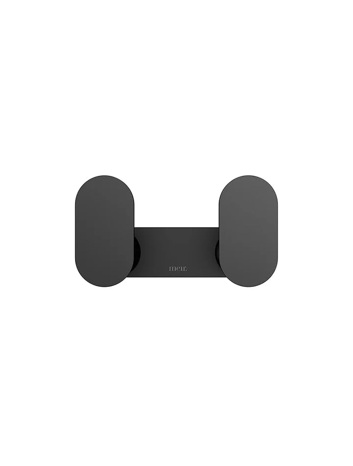 Meir Curvaé Double Robe Hook - Matte Black