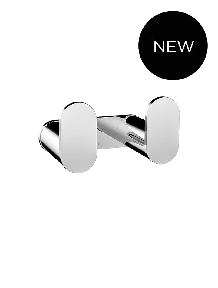 Meir Curvaé Double Robe Hook - Polished Chrome