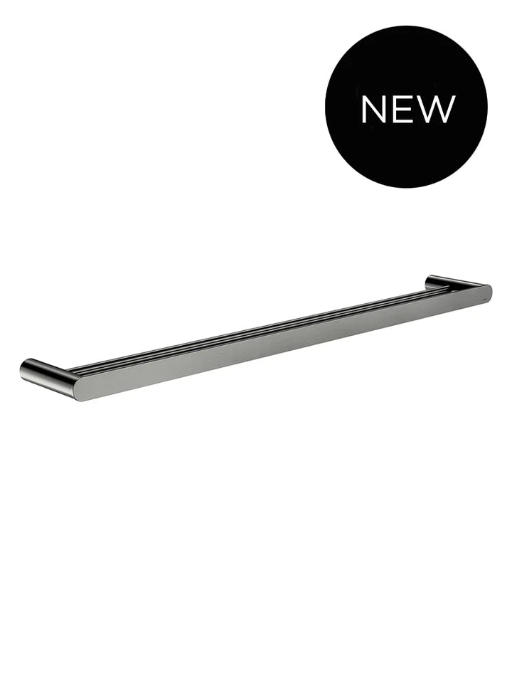 Meir Curvaé Double Towel Rail - Gunmetal